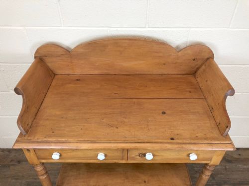 fig 1. Country Pine Two Drawer Washstand