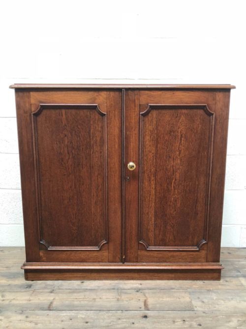 Victorian Oak Two Door Cupboard