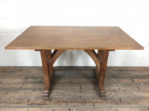 fig 1. Arts and Crafts Oak Table