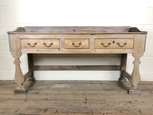 fig 2. Rustic Antique Three Drawer Sideboard