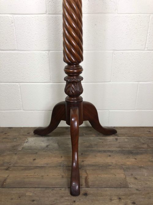 fig 1. Late Victorian Mahogany Torchere Stand