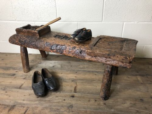Primitive 18th Century Wooden Cobbler’s Bench