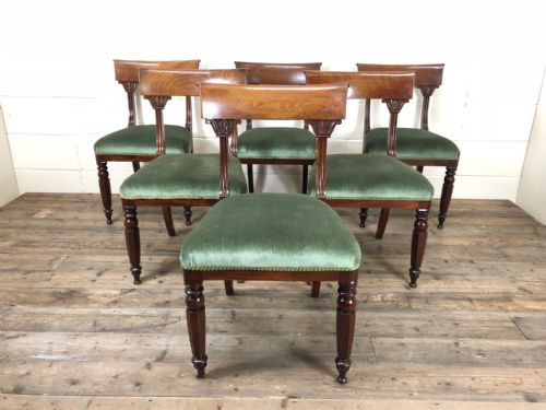 Set of Six Regency Mahogany Chairs
