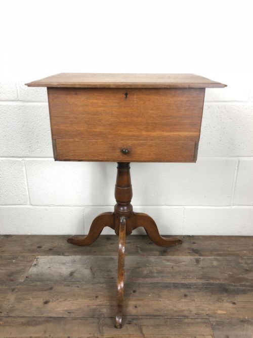 Oak Sewing Work Table