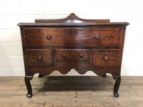 Unusual Antique Oak Chest of Drawers