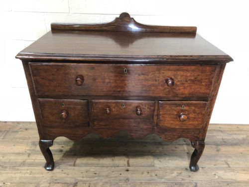 fig 1. Unusual Antique Oak Chest of Drawers