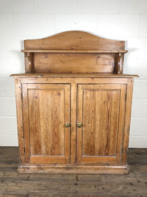 Antique Pine Two Door Cupboard or Sideboard