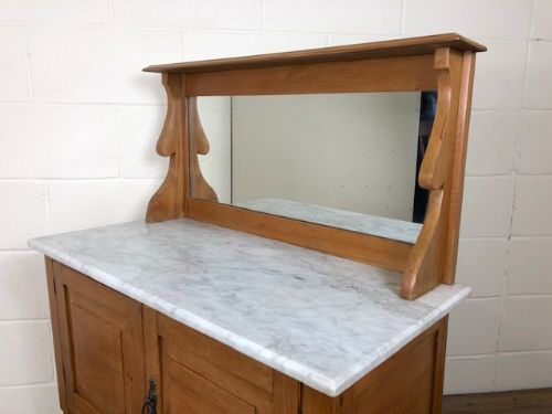 fig 1. Marble Top Washstand Cupboard