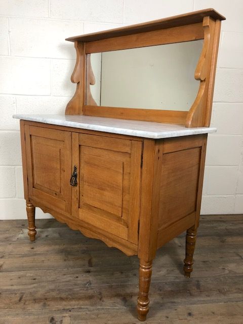 Marble Top Washstand Cupboard