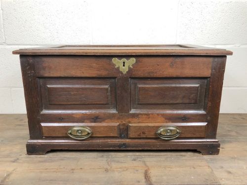 Antique Welsh Oak Coffer Bach