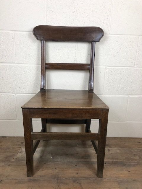 Antique Welsh Oak Farmhouse Kitchen Chair