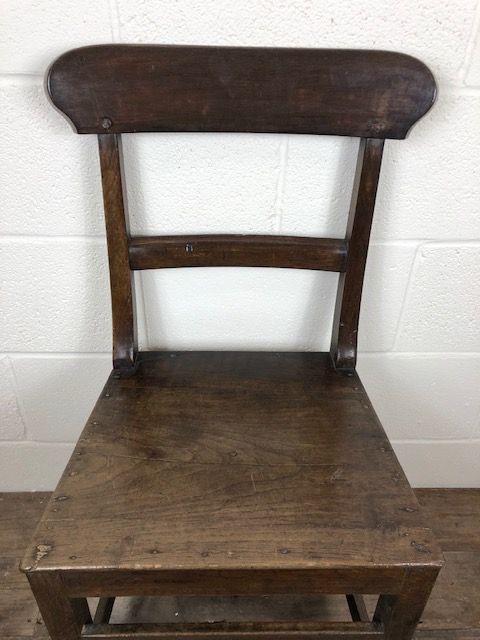 fig 1. Antique Welsh Oak Farmhouse Kitchen Chair