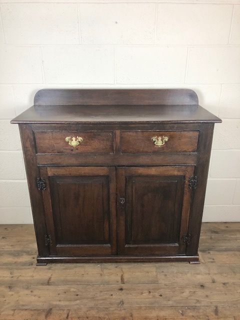 fig 1. 19th Century Oak Two Door Cupboard with Drawers