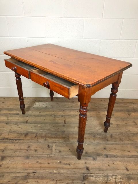 fig 2. Late Victorian Mahogany Two Drawer Table
