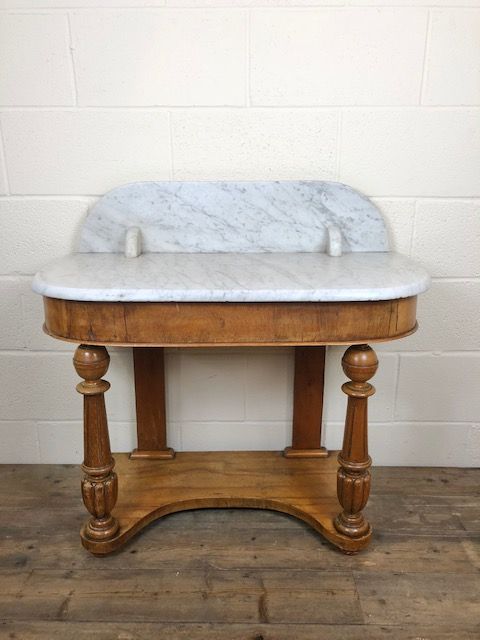 Victorian Mahogany Marble Top Washstand