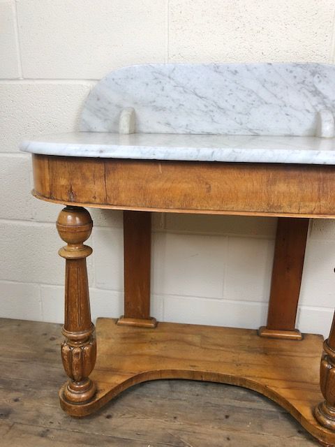 fig 2. Victorian Mahogany Marble Top Washstand