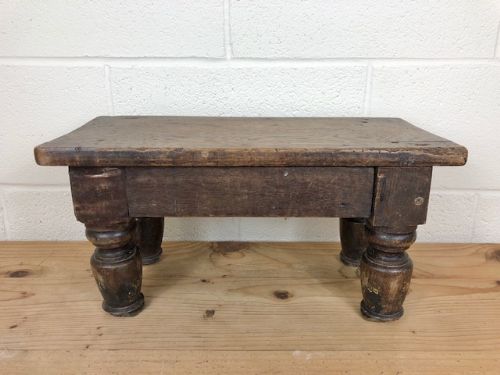 fig 1. Antique Oak Footstool