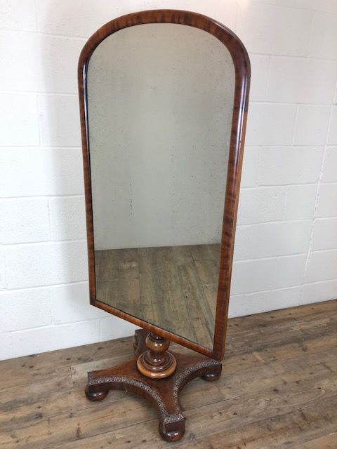 Large Antique Dress or Robing Mirror