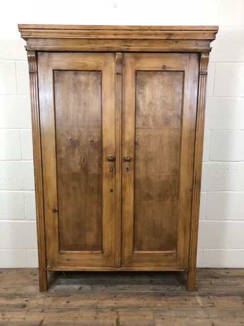 Victorian Pine Two Door Cupboard