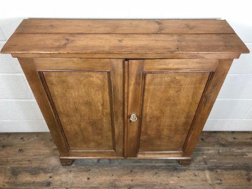 fig 2. Antique Stained Pine Two Door Cupboard
