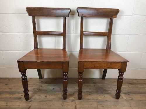 Pair of 19th Century Welsh Oak Farmhouse Chairs
