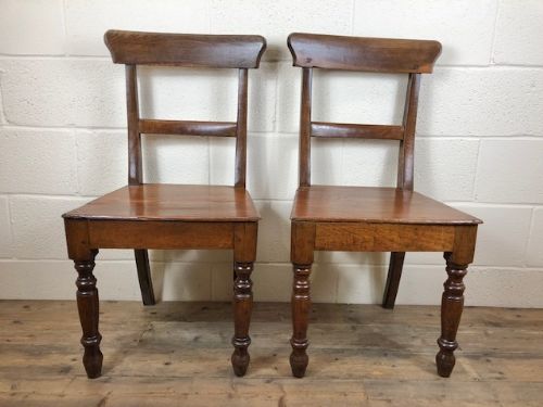 fig 1. Pair of 19th Century Welsh Oak Farmhouse Chairs