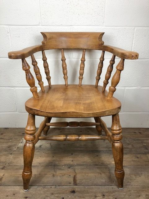 Ash and Elm Smoker’s Bow Chair or Captain’s Chair