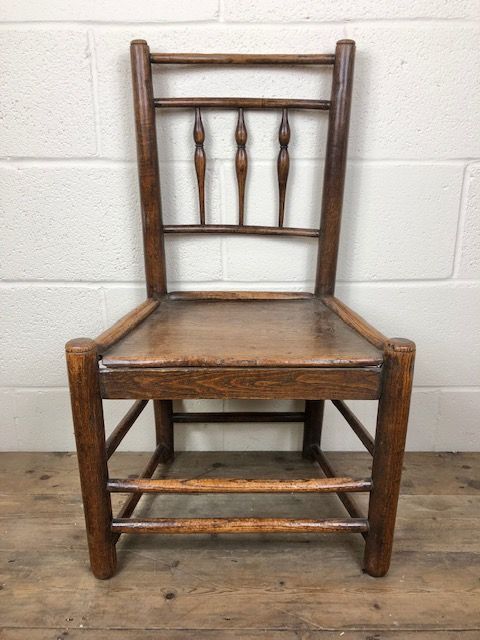 19th Century Ash and Elm Farmhouse Country Chair