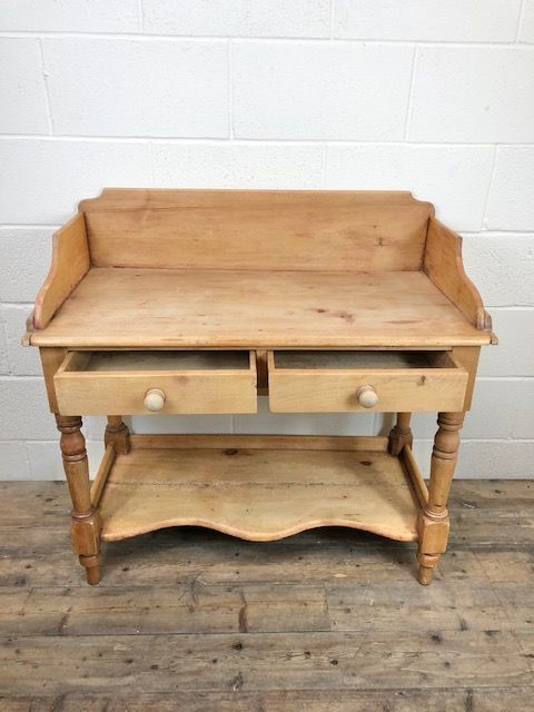 fig 1. 19th Century Victorian Pine Washstand