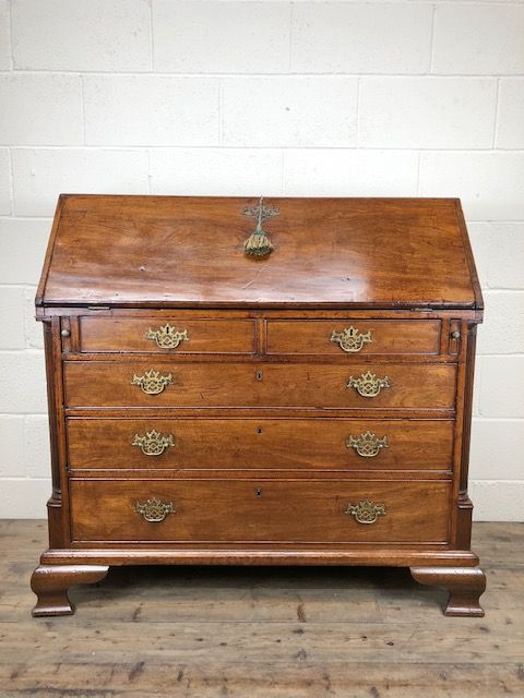 Antique Georgian George III Mahogany Fall Front Bureau