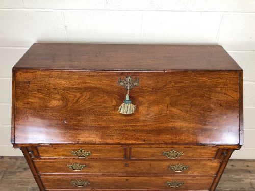 fig 2. Antique Georgian George III Mahogany Fall Front Bureau
