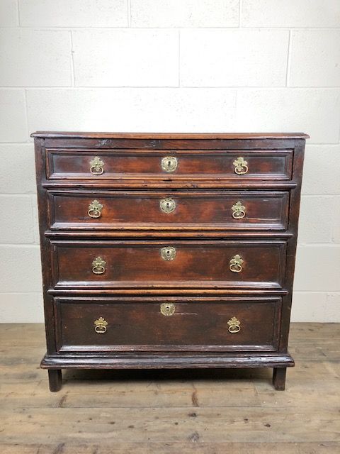 17th Century Stained Pine Chest of Drawers