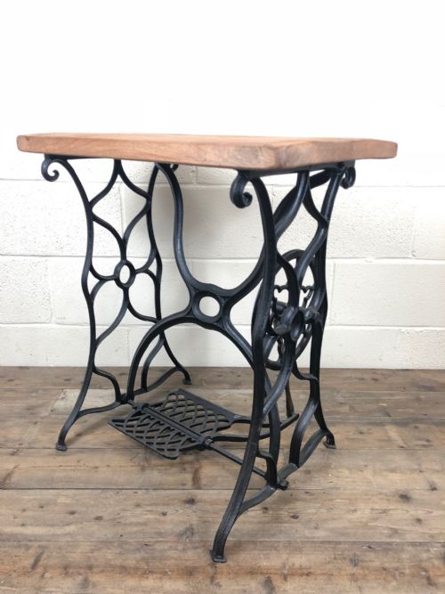 CAST IRON SEWING MACHINE TREADLE TABLE - ADDITIONAL PHOTO 5