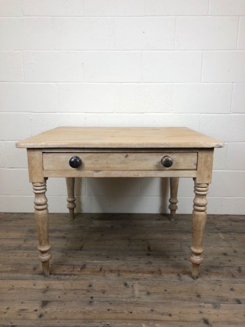Rustic Antique Pine Farmhouse Kitchen Table