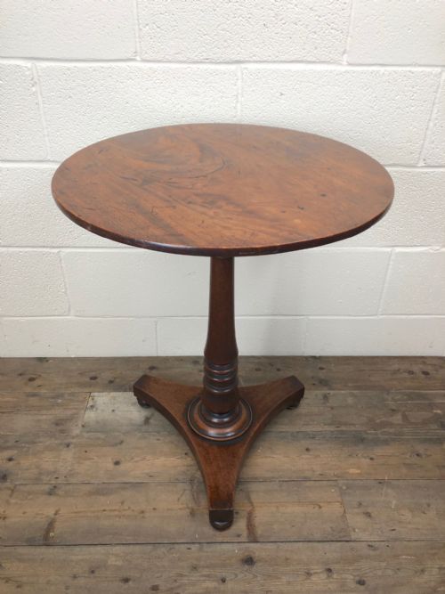 19th Century Mahogany Occasional Table on Tripod Base