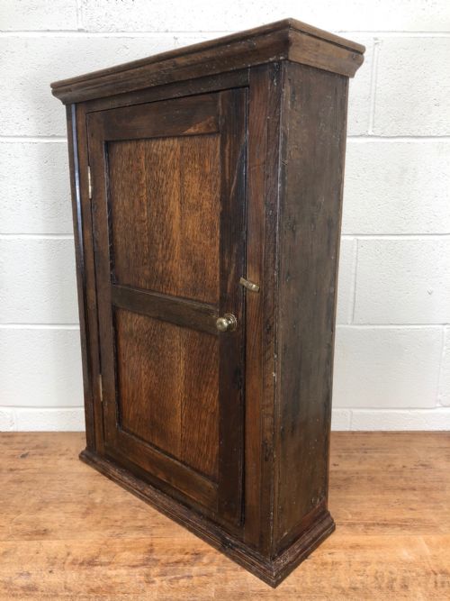 Antique Welsh Oak Spice or Food Cupboard