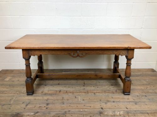 17th Century Style Oak Refectory Table