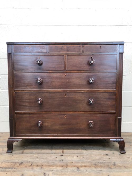 Large Early 19th Century Mahogany Chest of Drawers