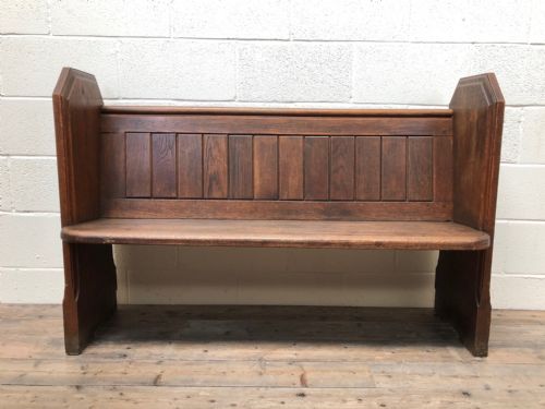 Solid Oak Church or Chapel Pew Bench