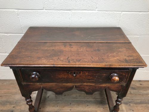 fig 1. Early 18th Century Welsh Oak Side Table