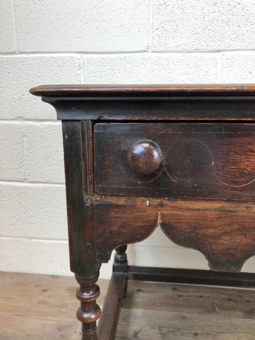fig 2. Early 18th Century Welsh Oak Side Table
