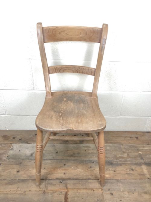 fig 2. Four Similar Antique Farmhouse Kitchen Chairs