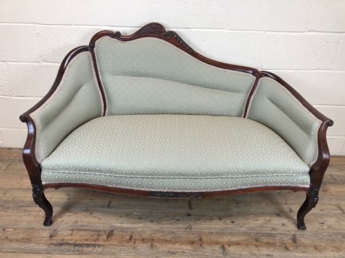 19th Century French Mahogany Frame Sofa Settee
