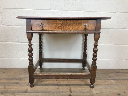 18th Century Oak Lowboy Table