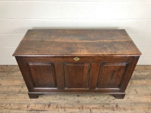 fig 1. Antique 18th Century Welsh Oak Coffer