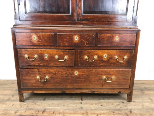 fig 2. Antique 19th Century Welsh Oak Linen Press Cupboard