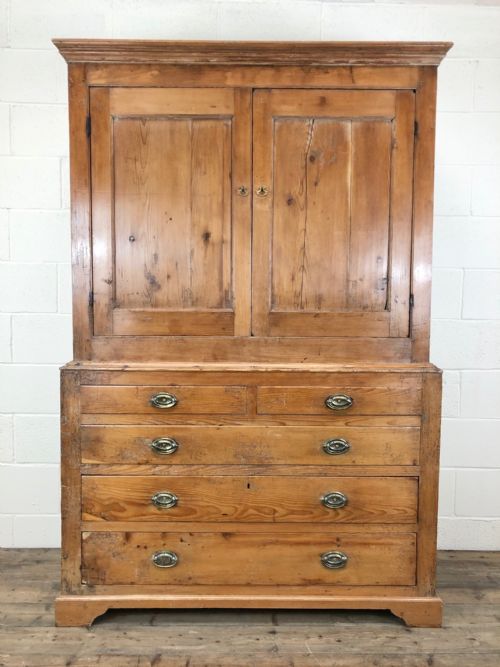 19th Century Antique Pine Housekeeper’s Cupboard