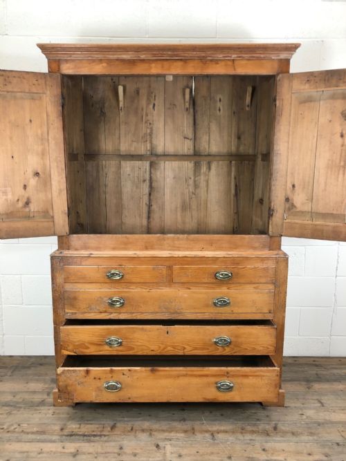 fig 2. 19th Century Antique Pine Housekeeper’s Cupboard