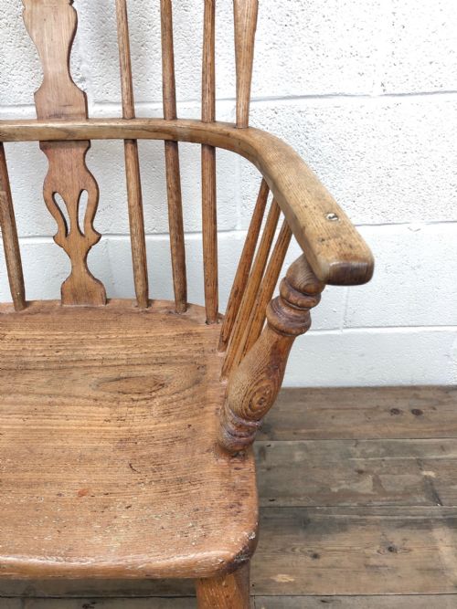 fig 1. 19th Century Ash and Elm Windsor Armchair