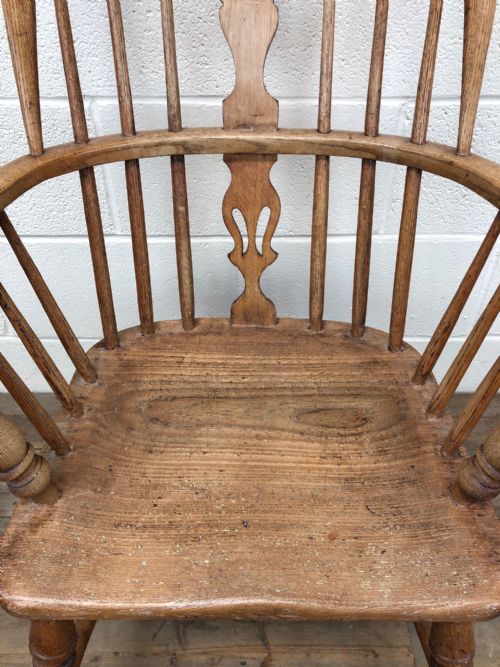 fig 2. 19th Century Ash and Elm Windsor Armchair